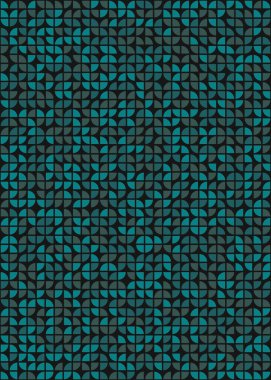 Soyut Geometrik Desen üretken hesaplama sanatı çizimi