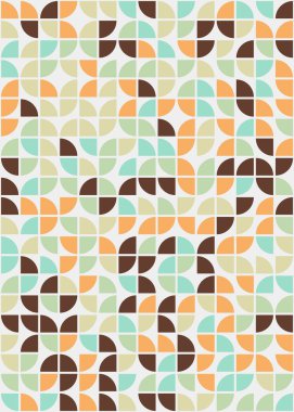 Soyut Geometrik Desen üretken hesaplama sanatı çizimi