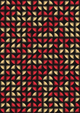 Soyut Geometrik Desen üretken hesaplama sanatı çizimi