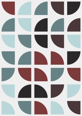 Soyut Geometrik Desen üretken hesaplama sanatı çizimi