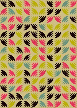 Soyut Geometrik Desen üretken hesaplama sanatı çizimi