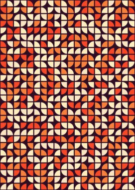 Soyut Geometrik Desen üretken hesaplama sanatı çizimi