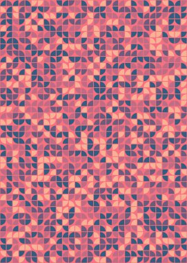 Soyut Geometrik Desen üretken hesaplama sanatı çizimi