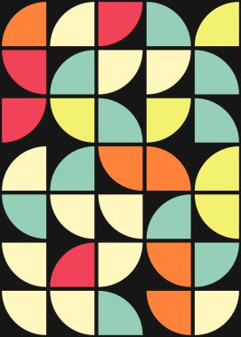 Soyut Geometrik Desen üretken hesaplama sanatı çizimi