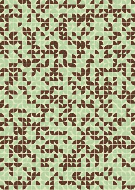 Soyut Geometrik Desen üretken hesaplama sanatı çizimi