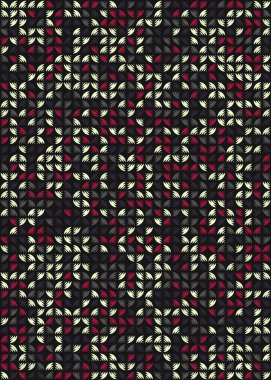 Soyut Geometrik Desen üretken hesaplama sanatı çizimi