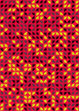 Soyut Geometrik Desen üretken hesaplama sanatı çizimi