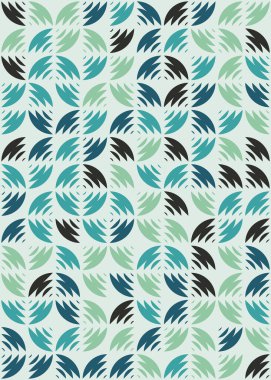 Soyut Geometrik Desen üretken hesaplama sanatı çizimi