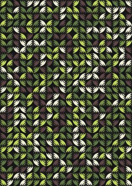 Soyut Geometrik Desen üretken hesaplama sanatı çizimi