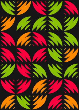 Soyut Geometrik Desen üretken hesaplama sanatı çizimi