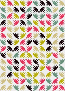 Soyut Geometrik Desen üretken hesaplama sanatı çizimi