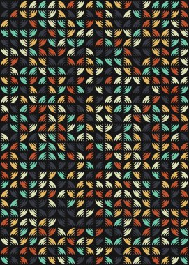 Soyut Geometrik Desen üretken hesaplama sanatı çizimi