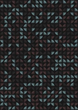 Soyut Geometrik Desen üretken hesaplama sanatı çizimi