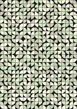 Soyut Geometrik Desen üretken hesaplama sanatı çizimi