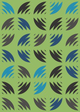 Soyut Geometrik Desen üretken hesaplama sanatı çizimi