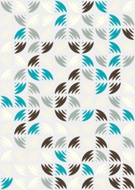 Soyut Geometrik Desen üretken hesaplama sanatı çizimi