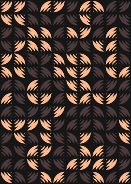 Soyut Geometrik Desen üretken hesaplama sanatı çizimi