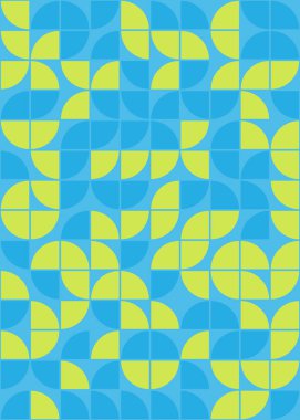 Soyut Geometrik Desen üretken hesaplama sanatı çizimi