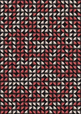 Soyut Geometrik Desen üretken hesaplama sanatı çizimi