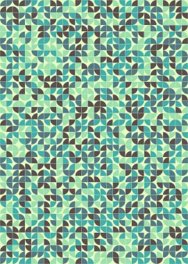 Soyut Geometrik Desen üretken hesaplama sanatı çizimi