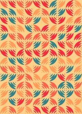 Soyut Geometrik Desen üretken hesaplama sanatı çizimi