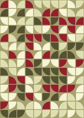 Soyut Geometrik Desen üretken hesaplama sanatı çizimi