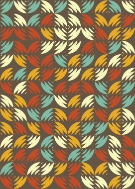 Soyut Geometrik Desen üretken hesaplama sanatı çizimi