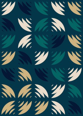 Soyut Geometrik Desen üretken hesaplama sanatı çizimi