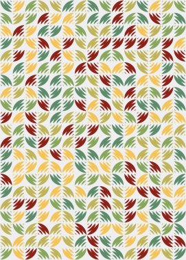 Soyut Geometrik Desen üretken hesaplama sanatı çizimi