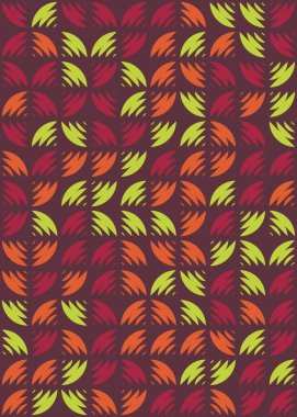 Soyut Geometrik Desen üretken hesaplama sanatı çizimi