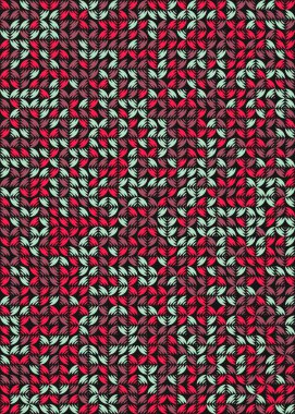 Soyut Geometrik Desen üretken hesaplama sanatı çizimi