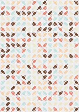 Soyut Geometrik Desen üretken hesaplama sanatı çizimi