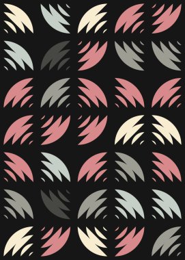 Soyut Geometrik Desen üretken hesaplama sanatı çizimi