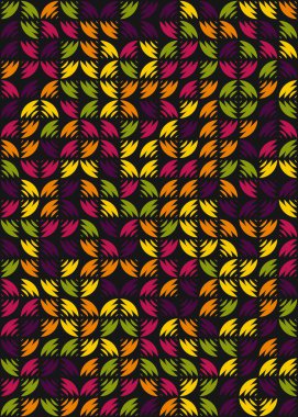 Soyut Geometrik Desen üretken hesaplama sanatı çizimi