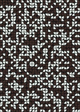 Soyut Geometrik Desen üretken hesaplama sanatı çizimi