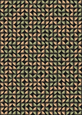 Soyut Geometrik Desen üretken hesaplama sanatı çizimi