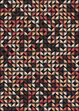 Soyut Geometrik Desen üretken hesaplama sanatı çizimi