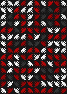 Soyut Geometrik Desen üretken hesaplama sanatı çizimi