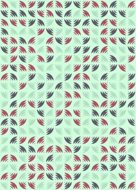 Soyut Geometrik Desen üretken hesaplama sanatı çizimi