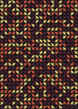 Soyut Geometrik Desen üretken hesaplama sanatı çizimi