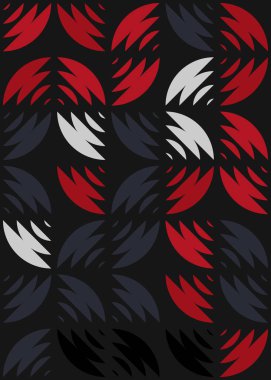 Soyut Geometrik Desen üretken hesaplama sanatı çizimi