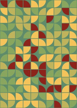 Soyut Geometrik Desen üretken hesaplama sanatı çizimi