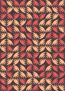 Soyut Geometrik Desen üretken hesaplama sanatı çizimi