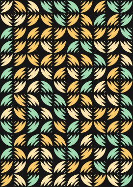 Soyut Geometrik Desen üretken hesaplama sanatı çizimi