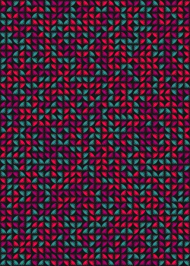 Soyut Geometrik Desen üretken hesaplama sanatı çizimi