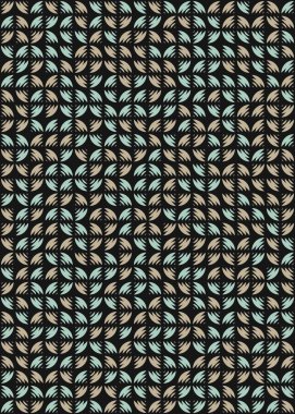 Soyut Geometrik Desen üretken hesaplama sanatı çizimi