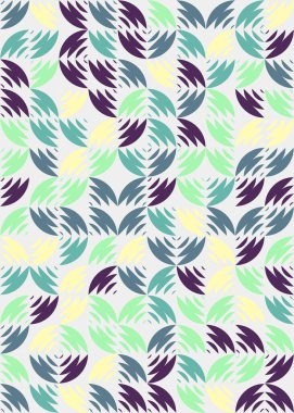 Soyut Geometrik Desen üretken hesaplama sanatı çizimi