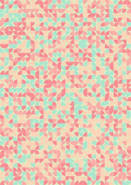 Soyut Geometrik Desen üretken hesaplama sanatı çizimi