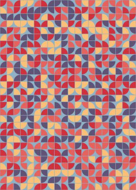 Soyut Geometrik Desen üretken hesaplama sanatı çizimi