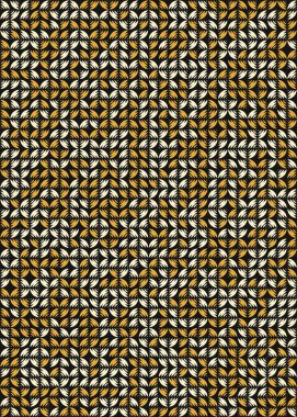 Soyut Geometrik Desen üretken hesaplama sanatı çizimi